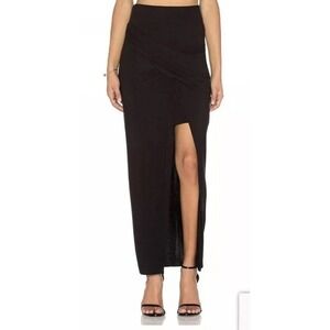 ANTHROPOLOGIE BAILEY/44 Fossil Falls Black MAXI SKIRT Sz S BLOGGERS FAV